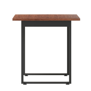 English Elm Redmond Commercial Conference Table – Durable Double-Sided Laminate Top with Heavy-Duty Steel Base Walnut 30"W x 60"D x 30"H MT-M6030-WLT-UBF-GG