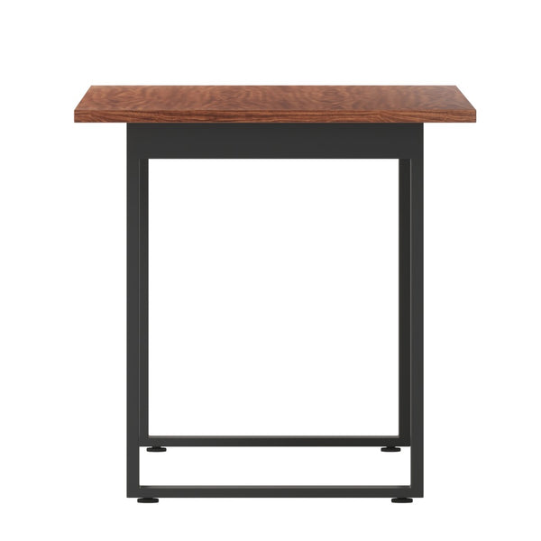 English Elm Redmond Commercial Conference Table – Durable Double-Sided Laminate Top with Heavy-Duty Steel Base Walnut 30"W x 60"D x 30"H MT-M6030-WLT-UBF-GG