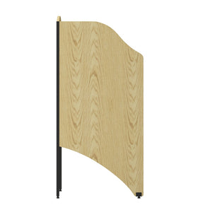 English Elm Kevin Starter Study Carrel - Compact Workspace Solution for Libraries, Classrooms & Home Offices Oak MT-M6201-OAK-GG