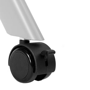 English Elm Davis Commercial-Grade Heavy-Duty Flip Training Table with Locking Casters for Space-Saving Solutions White Top/Gray Frame 23.5" W x 72"L MT-M7224-Y-LEG-WHTGRY-GG