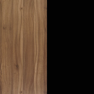 English Elm Davis Commercial-Grade Heavy-Duty Flip Training Table with Locking Casters for Space-Saving Solutions Walnut Top/Black Frame 23.5" W x 72"L MT-M7224-Y-LEG-WLNBLK-GG