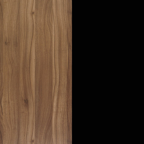 English Elm Davis Commercial-Grade Heavy-Duty Flip Training Table with Locking Casters for Space-Saving Solutions Walnut Top/Black Frame 23.5" W x 72"L MT-M7224-Y-LEG-WLNBLK-GG