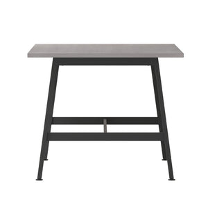 English Elm Redmond Commercial Conference Table with Durable Laminate Top, Heavy-Duty Steel Base for Boardrooms Gray Oak 36"W x 72"D x 30"H MT-M7236-LTGRY-ABF-GG