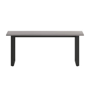 English Elm Redmond Commercial Conference Table - Durable Laminate Top, Heavy-Duty Steel Base for Meetings Gray Oak 36"W x 72"D x 30"H MT-M7236-LTGRY-UBF-GG