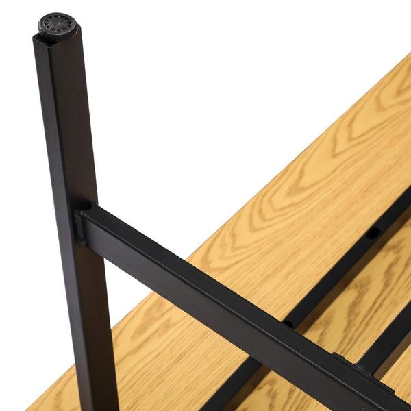 English Elm Redmond Commercial Conference Table with Durable Laminate Top, Heavy-Duty Steel Base for Boardrooms Walnut 36"W x 72"D x 30"H MT-M7236-WLT-ABF-GG