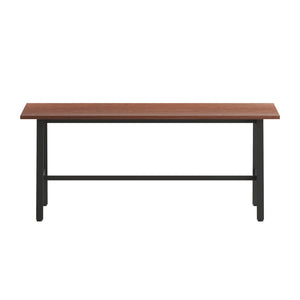 English Elm Redmond Commercial Conference Table with Durable Laminate Top, Heavy-Duty Steel Base for Boardrooms Walnut 36"W x 72"D x 30"H MT-M7236-WLT-ABF-GG