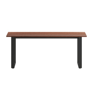 English Elm Redmond Commercial Conference Table - Durable Laminate Top, Heavy-Duty Steel Base for Meetings Walnut 36"W x 72"D x 30"H MT-M7236-WLT-UBF-GG