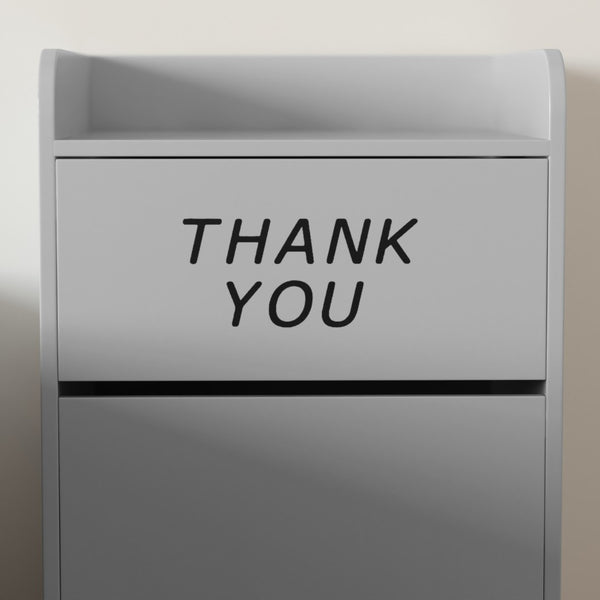 English Elm Sony Wood Tray Top Receptacle - Durable High-Capacity Solution for Cafeterias and Break Rooms Gray MT-M8520-TRA-GRY-GG