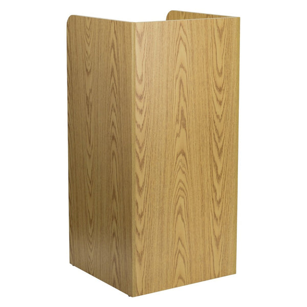 English Elm Sony Wood Tray Top Receptacle - Durable High-Capacity Solution for Cafeterias and Break Rooms Oak MT-M8520-TRA-OAK-GG