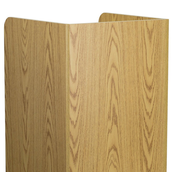 English Elm Sony Wood Tray Top Receptacle - Durable High-Capacity Solution for Cafeterias and Break Rooms Oak MT-M8520-TRA-OAK-GG