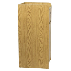 English Elm Sony Wood Tray Top Receptacle - Durable High-Capacity Solution for Cafeterias and Break Rooms Oak MT-M8520-TRA-OAK-GG
