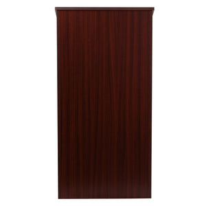 English Elm Mysta Stand-Up Wood Lectern: Professional Design with Concealed Storage for Modern Presentations Mahogany MT-M8830-LECT-MAH-GG