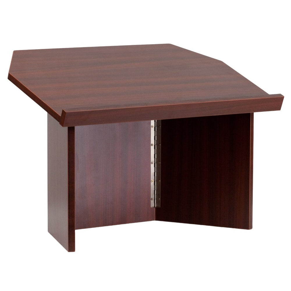 English Elm Mysta Portable Mahogany Tabletop Lectern - Lightweight, Durable, and Perfect for On-the-Go Presentations MT-M8833-LECT-GG