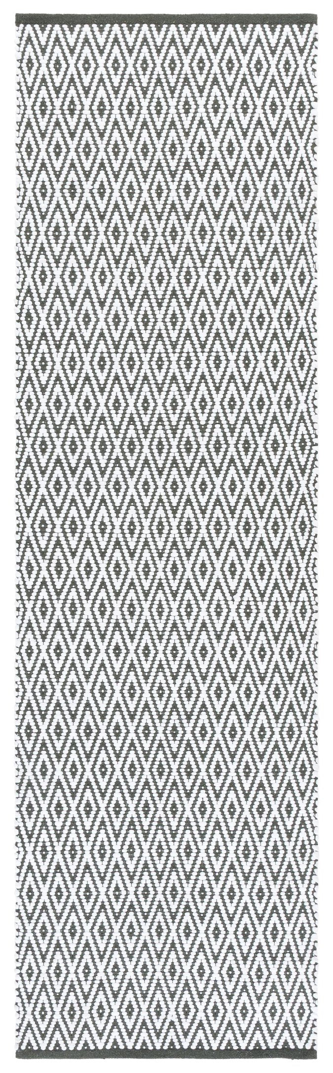 Safavieh Montauk Ivy Green Runner Area Rug - Handwoven Elegance, Washable Comfort & Timeless Style For Home Ivory ,Green 80% Paper Chindi,20% Cotton Mtk176y-28