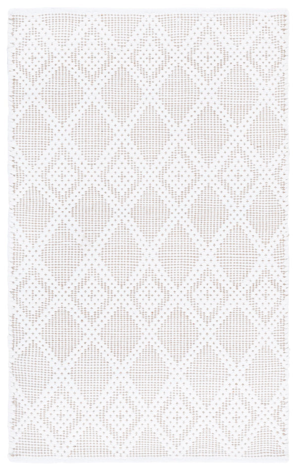 Safavieh Montauk Hand Woven Area Rug - Elegant And Durable Design, Perfect For Stylish Living Spaces Ivory ,Brown 80% Paper Chindi,20% Cotton Mtk177t-4