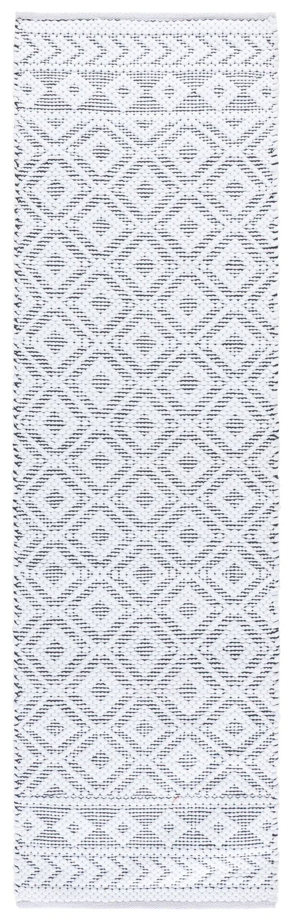 Safavieh Montauk 178z Ivory Black Runner Rug - Handwoven Elegance, Easy Care, 2ft 3in X 8ft 0in, Stylish Décor Ivory ,Black 80% Paper Chindi,20% Cotton Mtk178z-28