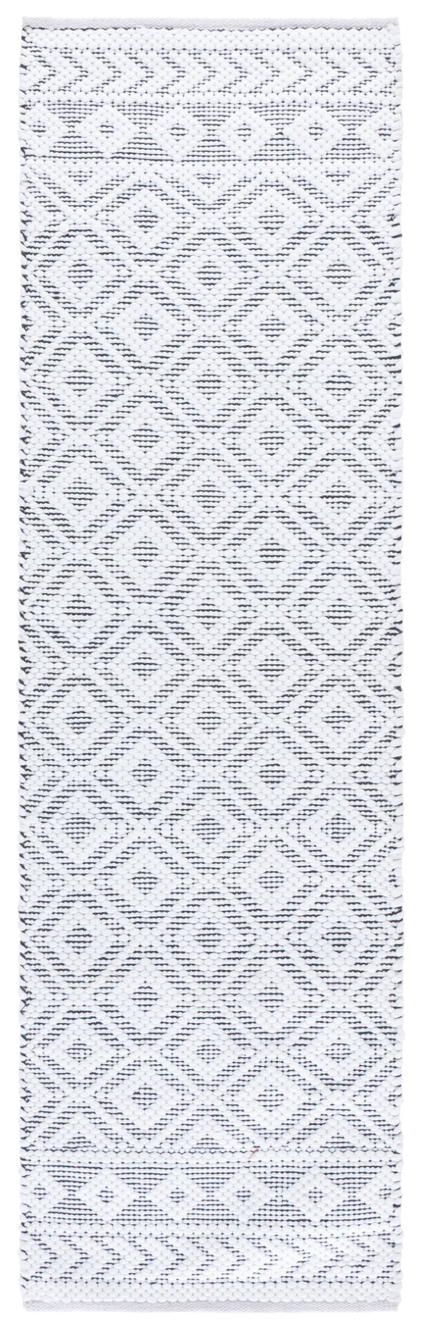 Safavieh Montauk Handwoven Area Rug - Chic Modern Design For Effortless Elegance And Easy Maintenance Ivory ,Black 80% Paper Chindi,20% Cotton Mtk178z-5