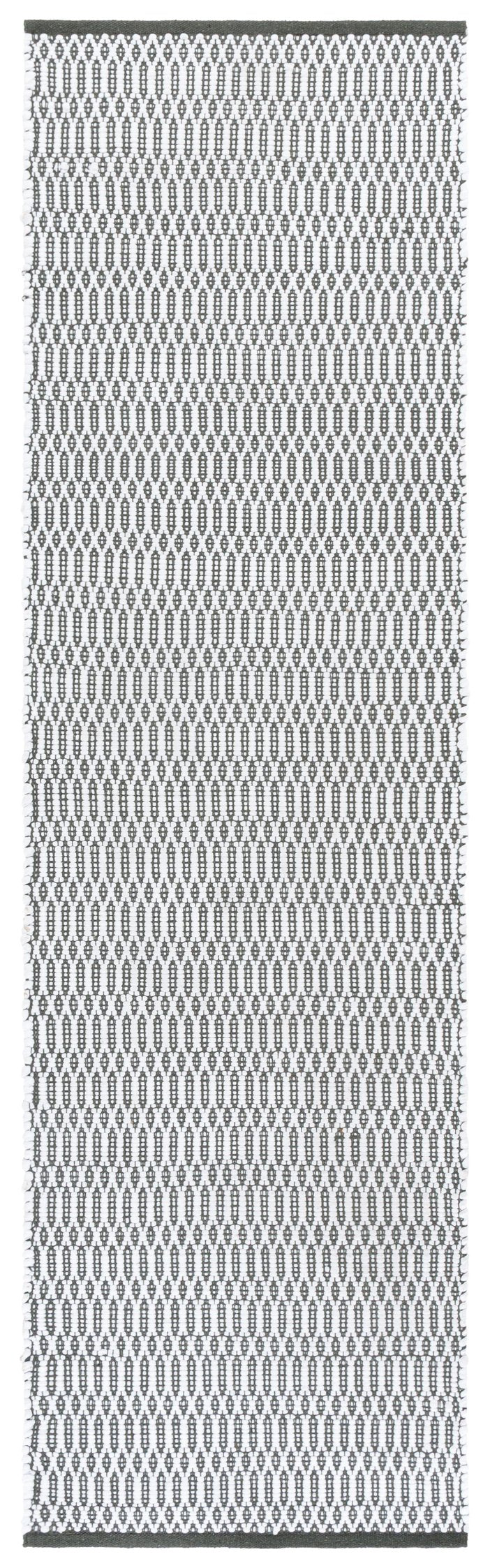 Safavieh Montauk Hand Woven Runner Area Rug - 2ft 3in X 8ft 0in, Ivory & Dark Green, Durable & Washable Ivory ,Dark Green 80% Paper Chindi,20% Cotton Mtk179y-28