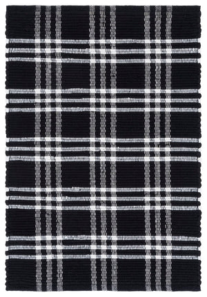 Safavieh Montauk Hand Woven Area Rug From India - Elegant Blend Of Textures For Luxurious Home Décor Black ,Ivory 80% Paper Chindi,20% Cotton Mtk181z-4