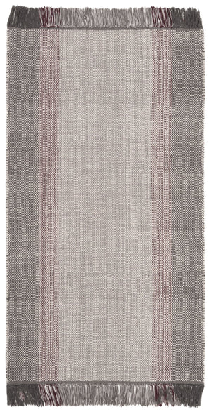 Safavieh Montauk Handwoven Cotton Rug - Timeless Elegance With Warm Wine And Grey Hues For Your Home Decor Wine ,Grey Cotton Mtk301s-3