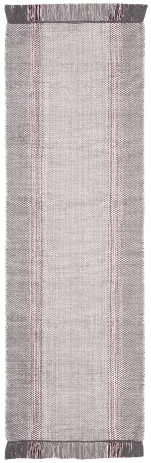 Safavieh Montauk Handwoven Cotton Rug - Timeless Elegance With Warm Wine And Grey Hues For Your Home Decor Wine ,Grey Cotton Mtk301s-3