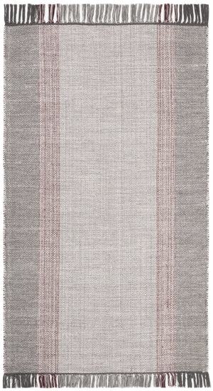 Safavieh Montauk Handwoven Cotton Rug - Timeless Elegance With Warm Wine And Grey Hues For Your Home Decor Wine ,Grey Cotton Mtk301s-3