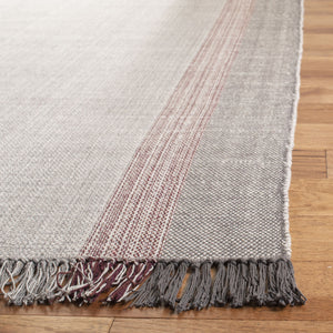 Safavieh Montauk Handwoven Cotton Rug - Timeless Elegance With Warm Wine And Grey Hues For Your Home Decor Wine ,Grey Cotton Mtk301s-3