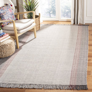Safavieh Montauk Handwoven Cotton Rug - Timeless Elegance With Warm Wine And Grey Hues For Your Home Decor Wine ,Grey Cotton Mtk301s-3