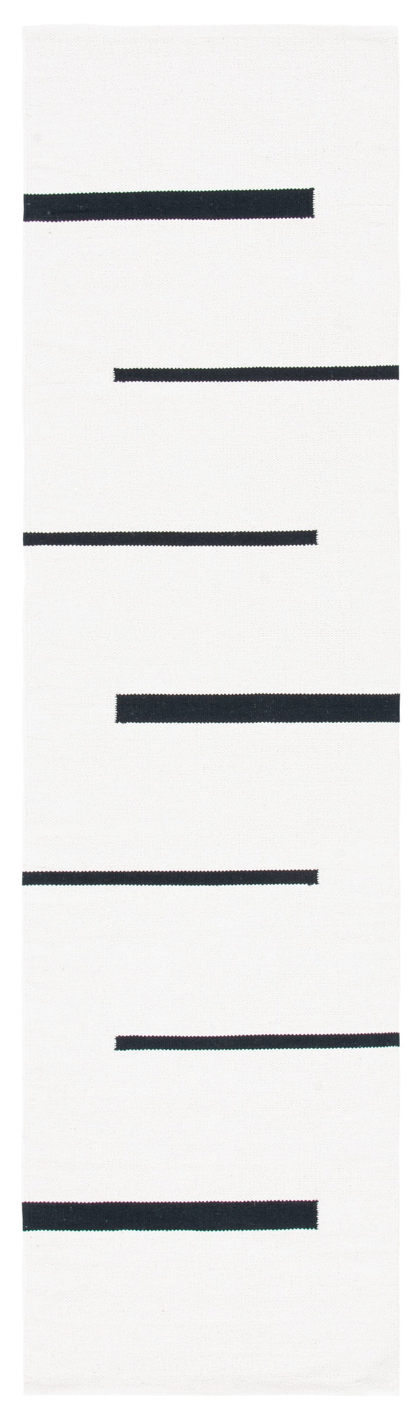 Safavieh Montauk Handcrafted Square Area Rug In Ivory & Black - Stylish Accent For Modern Spaces Ivory ,Black Cotton Mtk311a-2sq