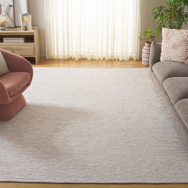 Safavieh Montauk Handwoven Area Rug - Elegant Recycled Cotton Design For Stylish, Sustainable Interiors Light Grey ,Ivory Recycled Cotton Mtk319f-28