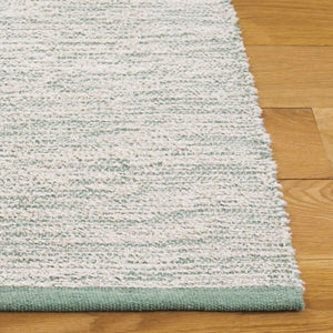 Safavieh Montauk Handwoven Eco-friendly Area Rug From India - Elegant Ivory And Green Design For Any Space Ivory ,Green Recycled Cotton Mtk320y-6