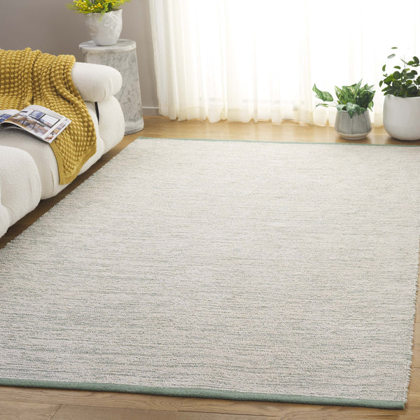 Safavieh Montauk Handwoven Eco-friendly Area Rug From India - Elegant Ivory And Green Design For Any Space Ivory ,Green Recycled Cotton Mtk320y-6