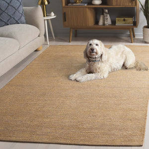 Safavieh Montauk Luxurious Handtufted Area Rug - Timeless Elegance For Any Room, Eco-friendly And Plush Comfort Gold 75% Recycled Cotton & 25% Viscose Mtk321c-6r