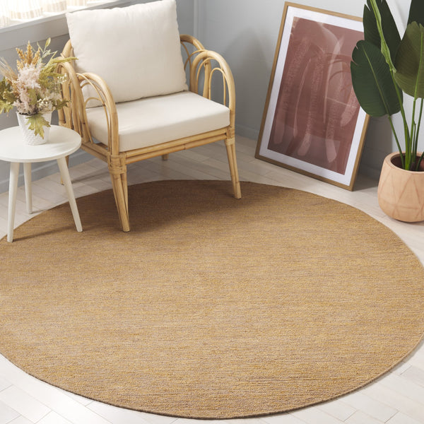 Safavieh Montauk Luxurious Handtufted Area Rug - Timeless Elegance For Any Room, Eco-friendly And Plush Comfort Gold 75% Recycled Cotton & 25% Viscose Mtk321c-6r