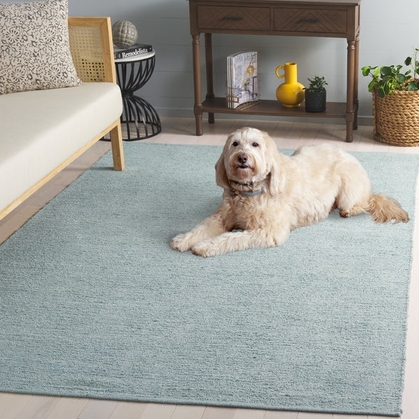 Safavieh Montauk Luxurious Handtufted Area Rug - Timeless Elegance For Any Room, Eco-friendly And Plush Comfort Turquoise 75% Recycled Cotton & 25% Viscose Mtk321k-6