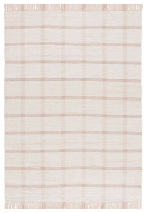 Safavieh Montauk Handwoven Recycled Cotton Rug 9X12 Ivory Beige Low-Profile Sustainable Modern Texture MTK322B-9