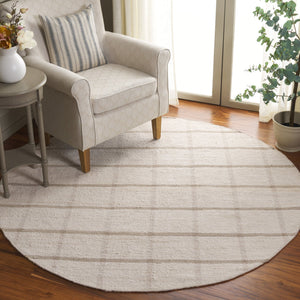 Safavieh Montauk Handwoven Recycled Cotton Rug 9X12 Ivory Beige Low-Profile Sustainable Modern Texture MTK322B-9