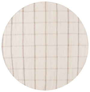 Safavieh Montauk Handwoven Recycled Cotton Rug 9X12 Ivory Beige Low-Profile Sustainable Modern Texture MTK322B-9