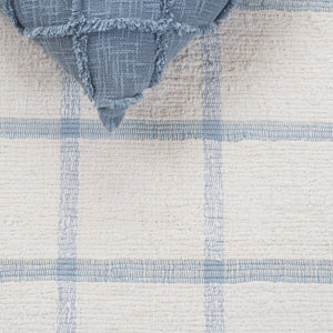 Safavieh Montauk Handwoven Area Rug - Sustainable Indian Craftsmanship For Timeless Elegance And Comfort Ivory ,Blue Recycled Cotton Mtk322m-28