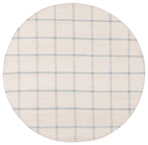 Safavieh Montauk Handwoven Recycled Cotton Runner In Ivory & Blue — Low Pile, Eco-Friendly Hallway Rug 2'-3" x 9'-0" MTK322M-29