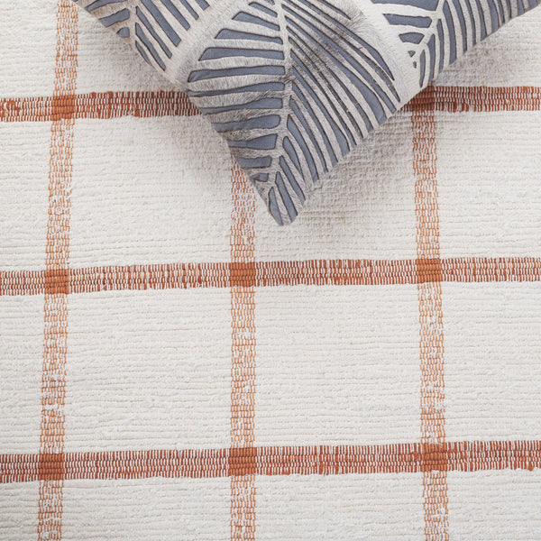 Safavieh Montauk Handwoven Area Rug - Sustainable Indian Craftsmanship For Timeless Elegance And Comfort Ivory ,Rust Recycled Cotton Mtk322p-6sq