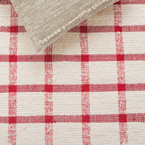 Safavieh Montauk Handwoven Area Rug - Sustainable Indian Craftsmanship For Timeless Elegance And Comfort Ivory ,Red Recycled Cotton Mtk322q-8