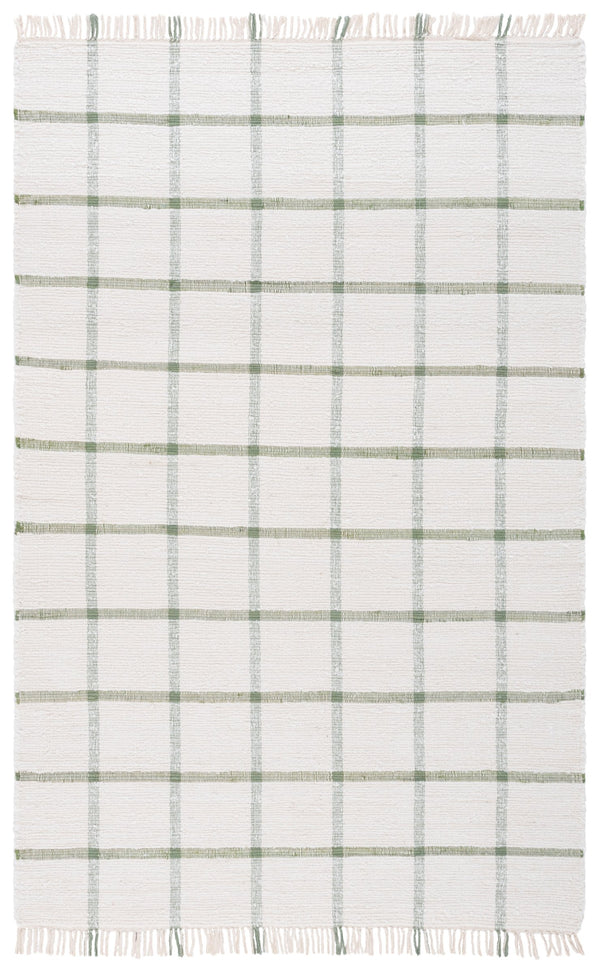 Safavieh Montauk Handwoven Area Rug - Sustainable Indian Craftsmanship For Timeless Elegance And Comfort Ivory ,Green Recycled Cotton Mtk322y-8