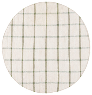 Safavieh Montauk Handwoven Area Rug - Sustainable Indian Craftsmanship For Timeless Elegance And Comfort Ivory ,Green Recycled Cotton Mtk322y-8