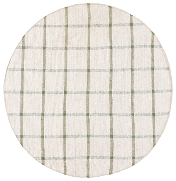 Safavieh Montauk Handwoven Area Rug - Sustainable Indian Craftsmanship For Timeless Elegance And Comfort Ivory ,Green Recycled Cotton Mtk322y-8