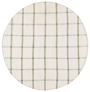 Safavieh Montauk Handwoven Recycled Cotton Rug In Ivory And Soft Green — Eco-Friendly Low-Profile Elegance 9'-0" x 12'-0" MTK322Y-9