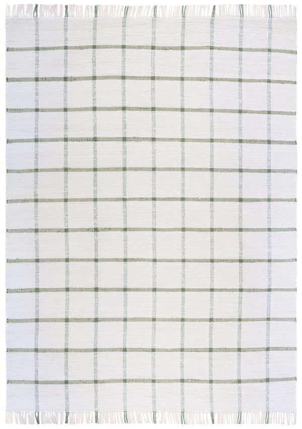 Safavieh Montauk Handwoven Area Rug - Sustainable Indian Craftsmanship For Timeless Elegance And Comfort Ivory ,Green Recycled Cotton Mtk322y-8