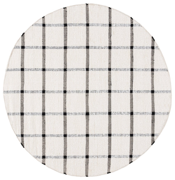 Safavieh Montauk Handwoven Area Rug - Sustainable Indian Craftsmanship For Timeless Elegance And Comfort Ivory ,Black Recycled Cotton Mtk322z-28