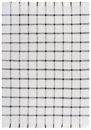 Safavieh Montauk Handwoven Area Rug - Sustainable Indian Craftsmanship For Timeless Elegance And Comfort Ivory ,Black Recycled Cotton Mtk322z-28