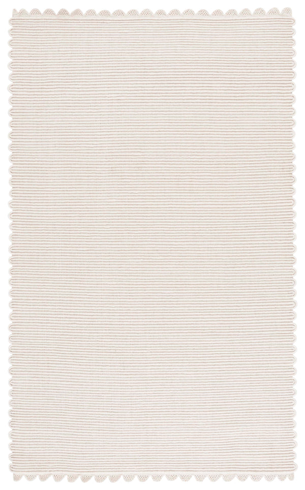 Safavieh Montauik Luxurious Handwoven Area Rug - Artisan Crafted Wool & Recycled Cotton For Timeless Elegance Ivory 85% Wool And 15% Recycled Cotton Mtk323a-4